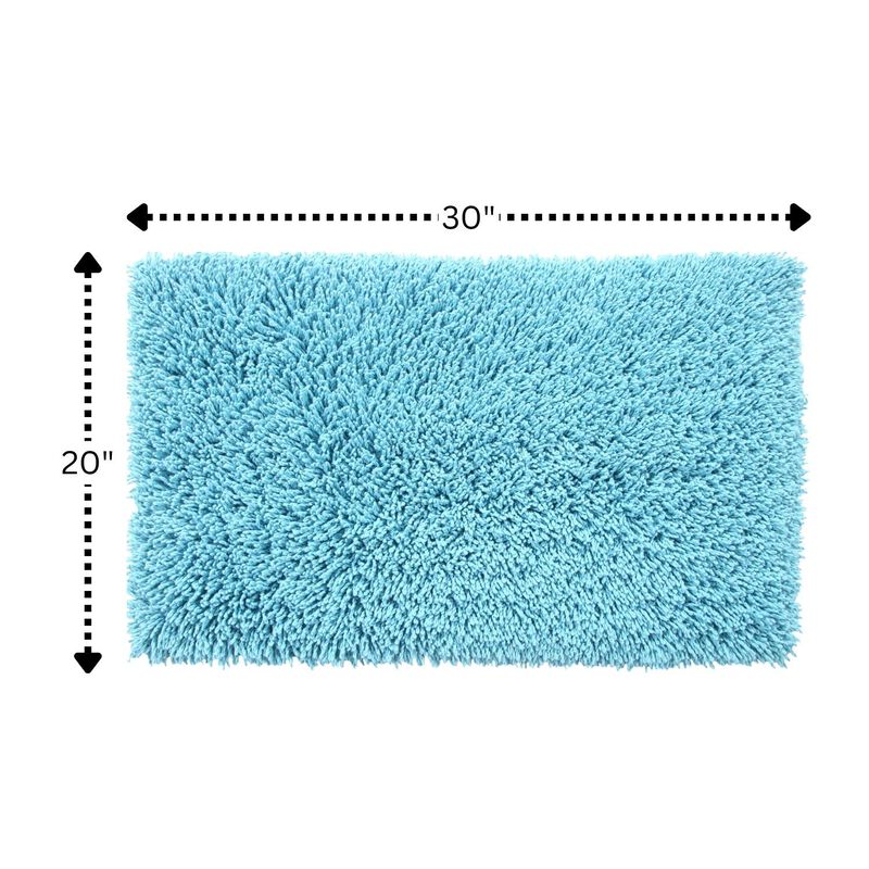 Knightsbridge Melbourne 220 GSF Non Skid Back Bath Rug 20 x 30 - White