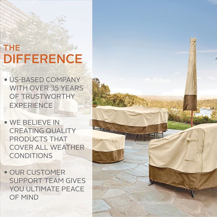 Classic Accessories Veranda Water-Resistant 104 Inch Patio Sofa/Loveseat Cover  Patio Furniture Covers