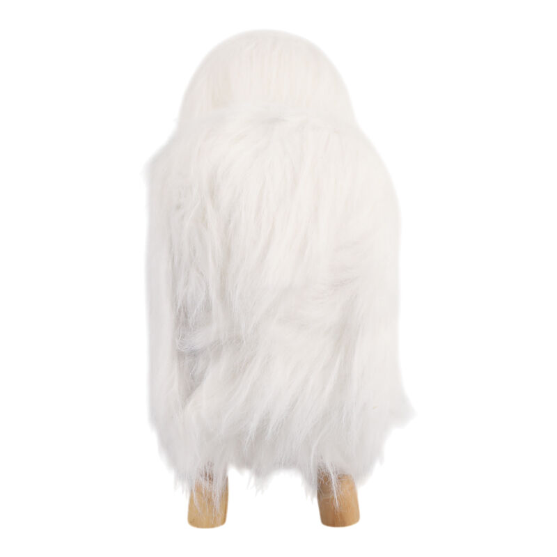 21x20" Faux Fur Sheep, White/natural image number 4