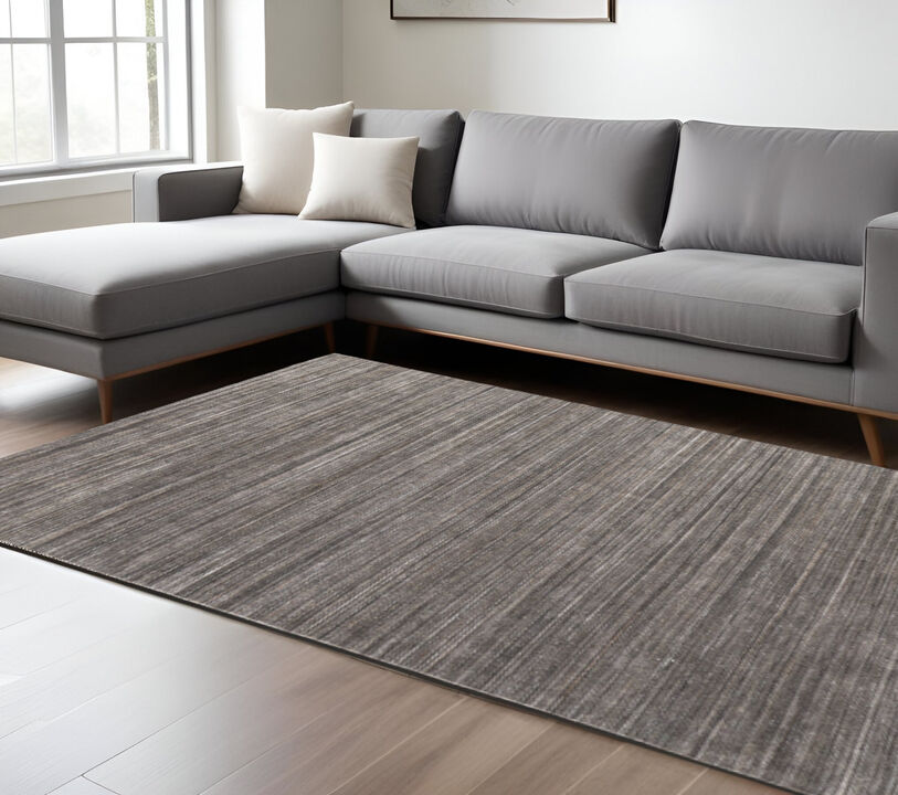 HomeRoots Hand Woven Distressed Area Rug