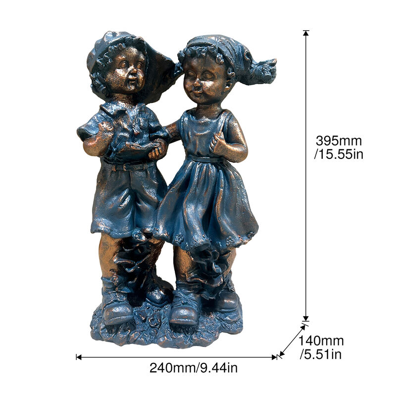 Joxti statues of a boy and a girl image number 6