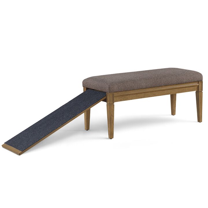 Wagsby&trade; Pet Ramp Bench - Harvest Brown