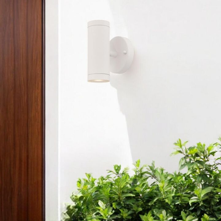 Hivvago White LED Two Light Can Shape Wall Sconce