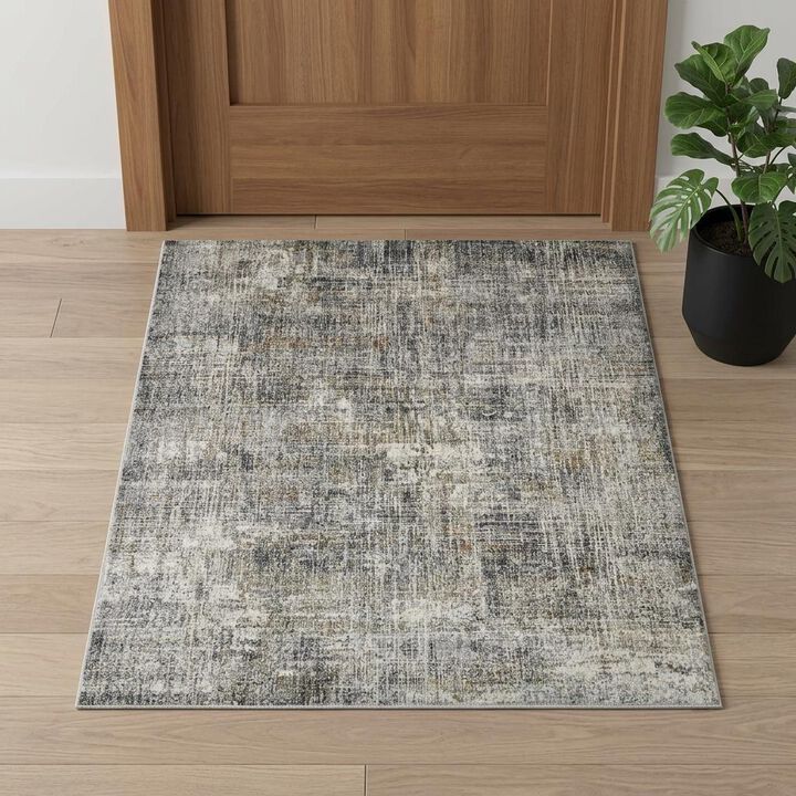 HomeRoots Abstract Area Rug
