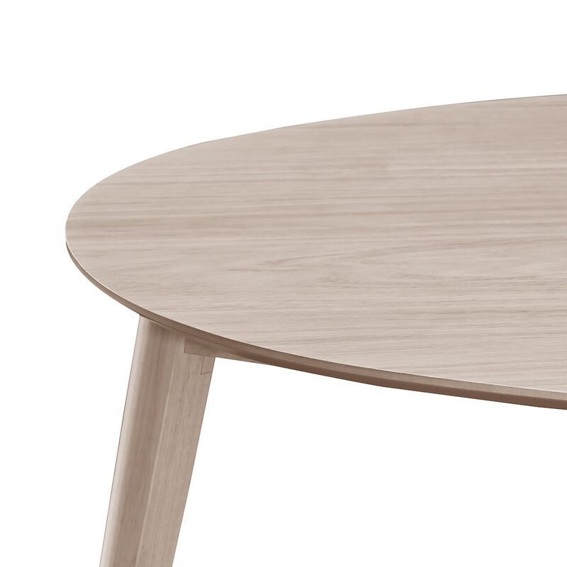 New Classic Furniture Oscar 3-piece Wood Dining Set, White Ash image number 6