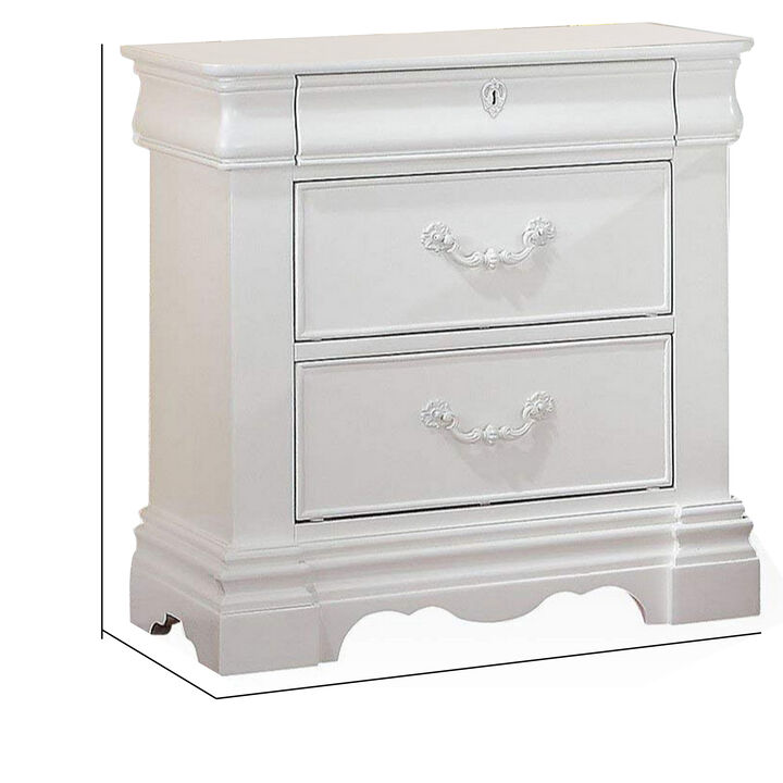 ACME Furniture Estrella Nightstand, White, One Size