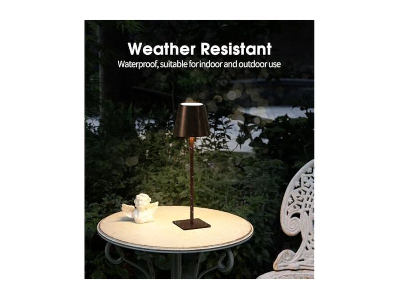 Rechargeable Cordless Waterproof Bronze 3 Pack Table Lamps For Office Outdoor image number 3