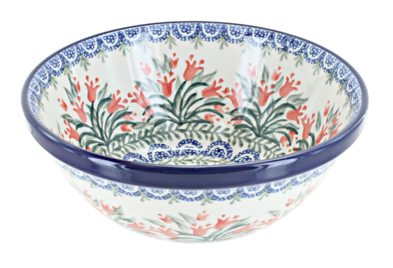 Blue Rose Polish Pottery Alyce Cereal/Soup Bowl