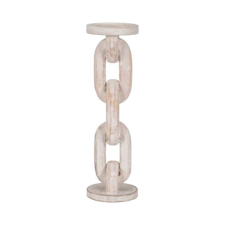 Chain Pillar Candle Holder