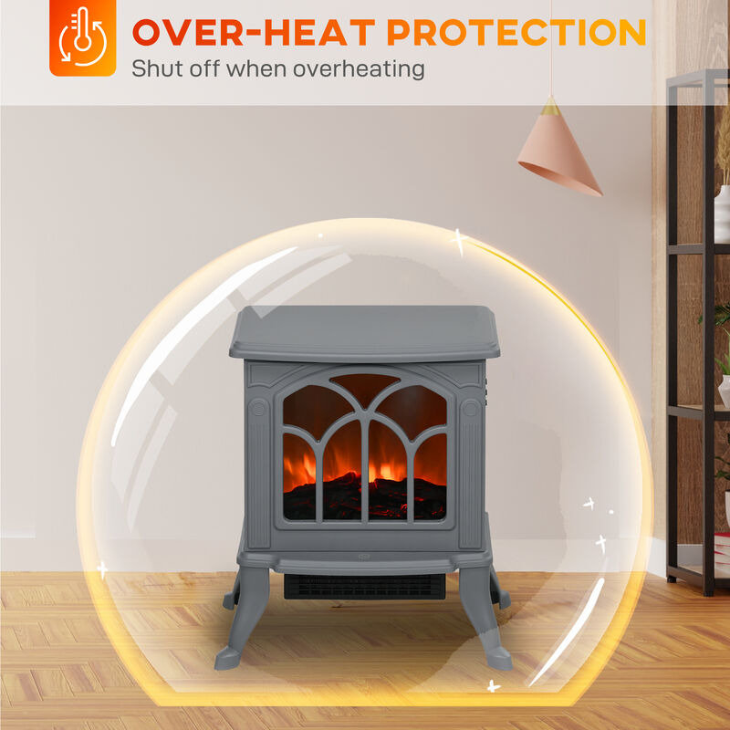 MONDAWE 50 Inch Oversized Electric Fireplace, Recessed and Wall Mounted Fireplace image number 3