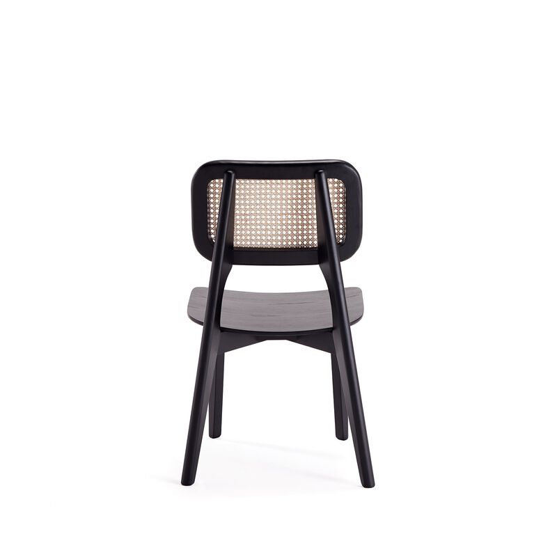 Versailles Black Square Dining Chairs (Set of 2)