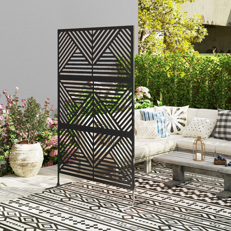 Hivvago Outdoor Metal Fence Panel & Plant Trellis image number 6