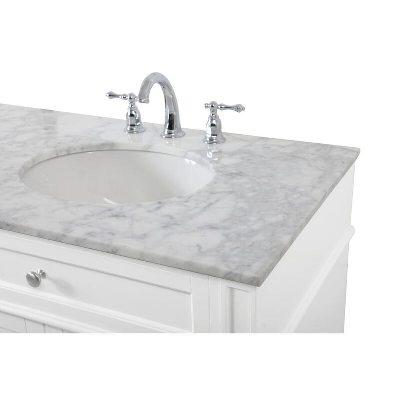 Elegant Kitchen and Bath 72 inch double bathroom vanity in white