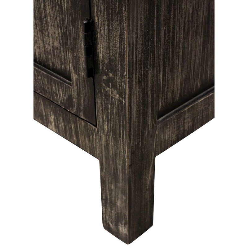 Magma 2-Door Sideboard in Distressed Black