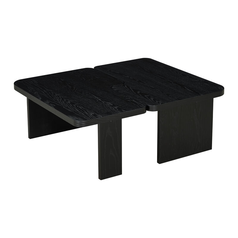 Merax Rectangle Coffee Table with Splicing Design