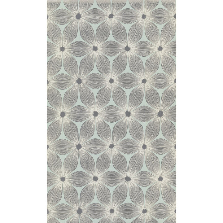 Everlasting Blue & Silver Wallpaper