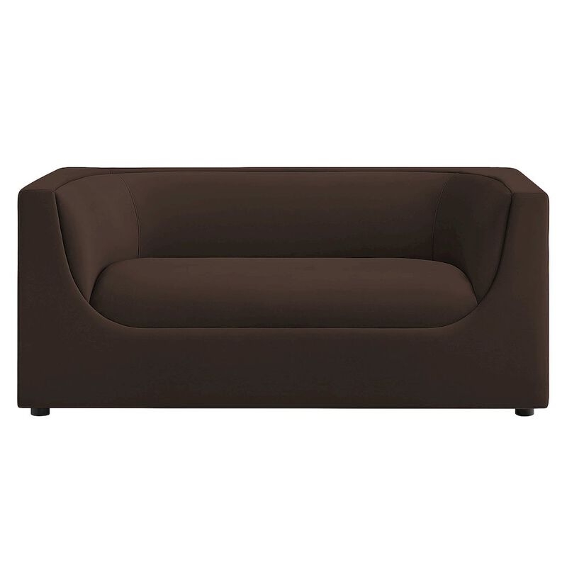 Hilda 67" Curved Back Performance Velvet Loveseat image number 5