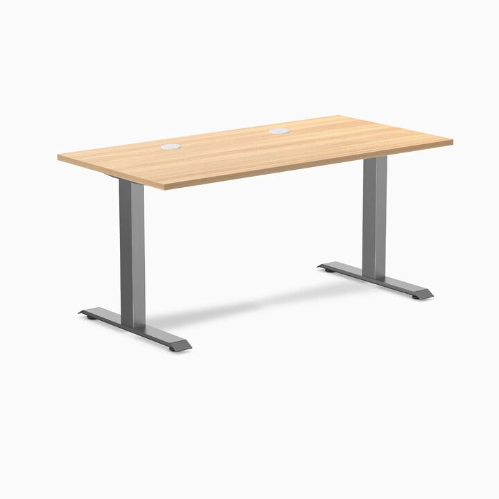 Desky Zero Scalloped Laminate Office Desk