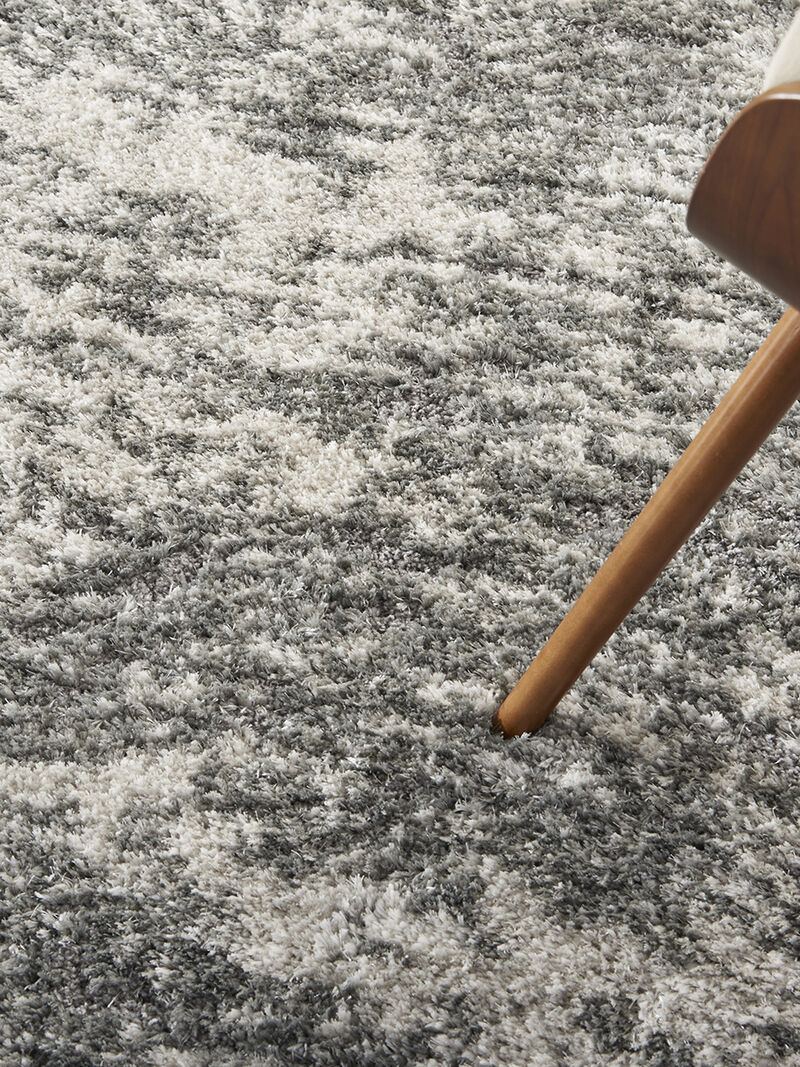 Dreamy Shag DRS04 Charcoal/Gray 5'3" x 7'3" Rug