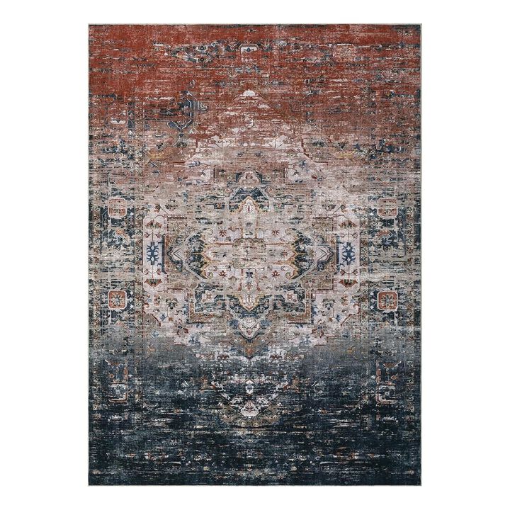 Area Rugs for Living Room Machine Washable NonSlip Ombre Vintage Distressed Accent Rug UltraThin Soft Large Area Rug for Bedroom Dining Room