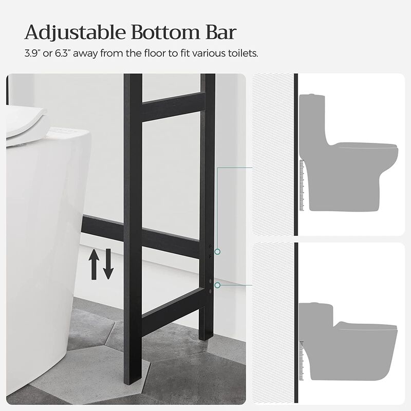 3-Tier Over-The-Toilet Storage Organizer &ndash; Space-Saving Bathroom Soluti