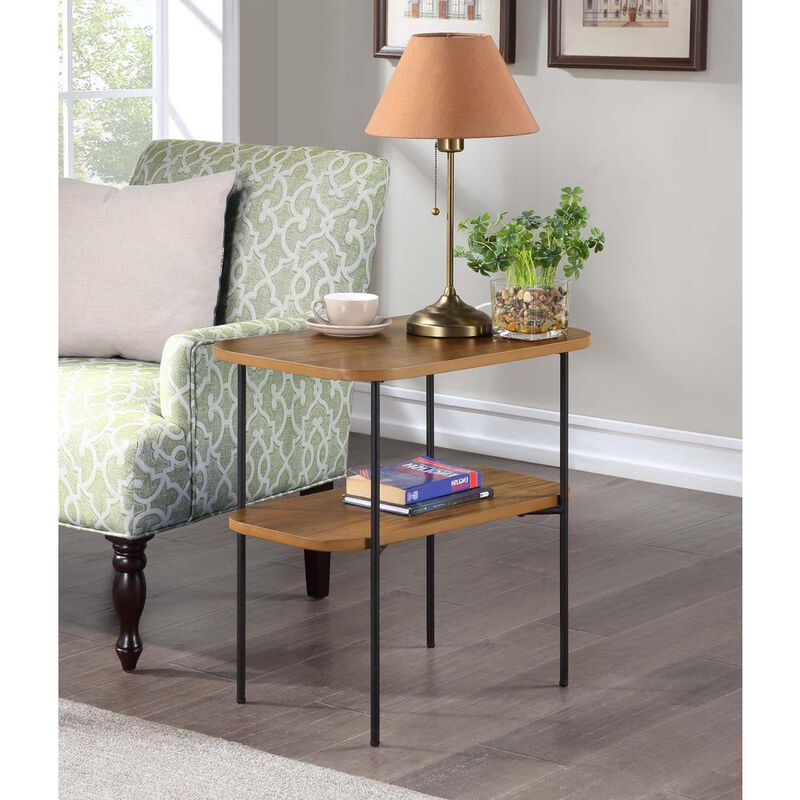 Convenience Concepts Lunar Chairside End Table with Shelf