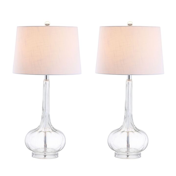 Bette Glass Teardrop LED Table Lamp (Set of 2)