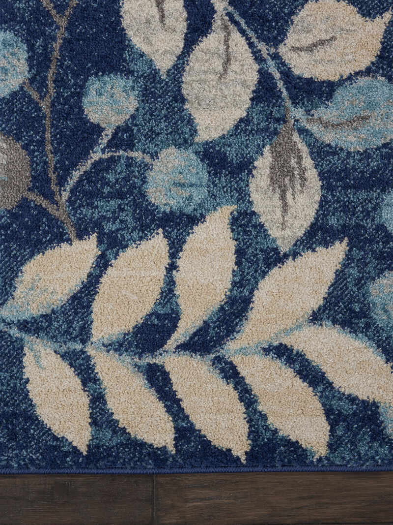 Tranquil TRA03 Navy 2' X 4' Rug image number 2