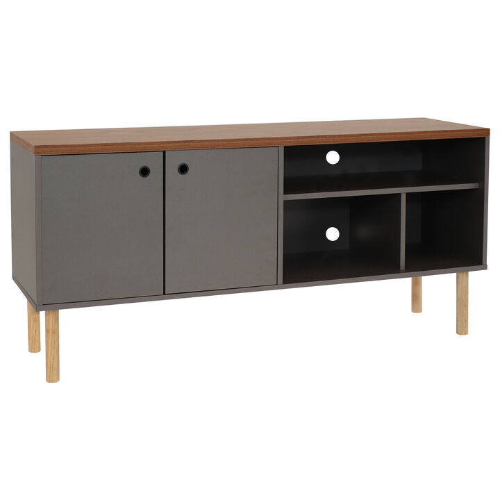Sunnydaze Indoor Modern TV Stand Media Console for 55" TV