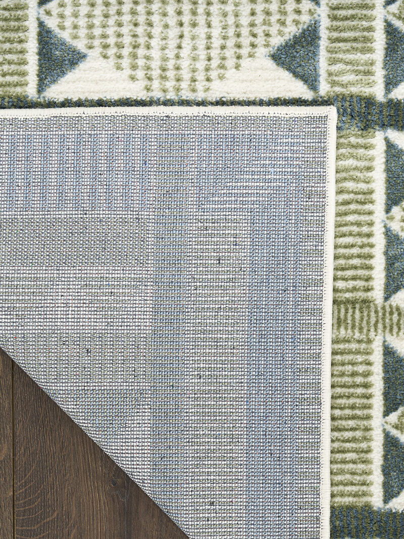 Nordic NRC06 Green/Blue 2' x 6' Rug