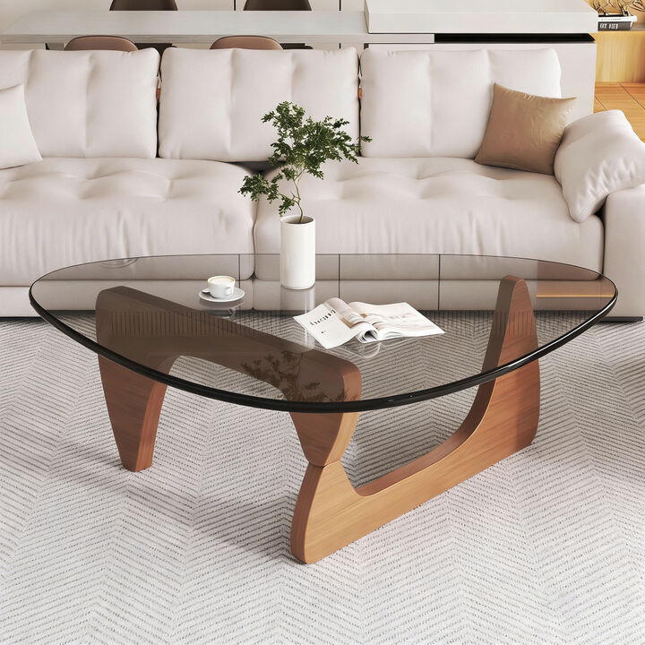 Sturgu Modern Glass Coffee Table