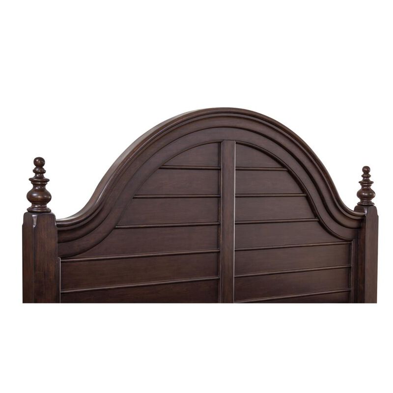 American Woodcrafters Rodanthe 5/0 Poster Headboard - Cherry Brunette