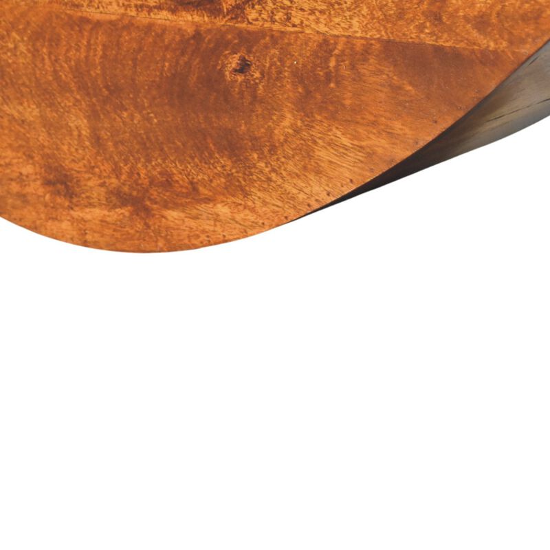 Artisan Furniture Solid Wood Crescent Floating Wall Shelf