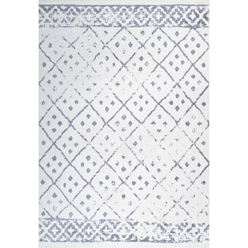 Juba Moroccan Geometric Diamond Area Rug