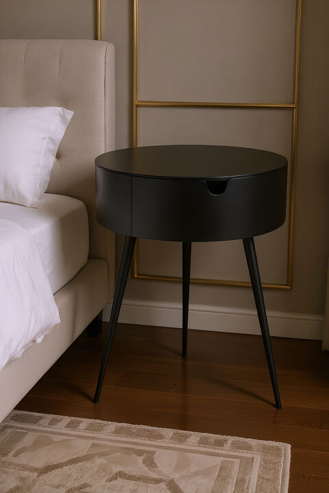 Meridian Furniture Bali Black Night Stand