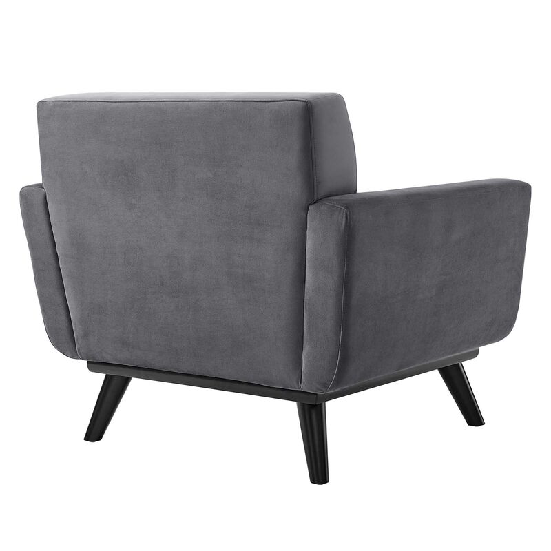 Engage Performance Velvet Armchair image number 3