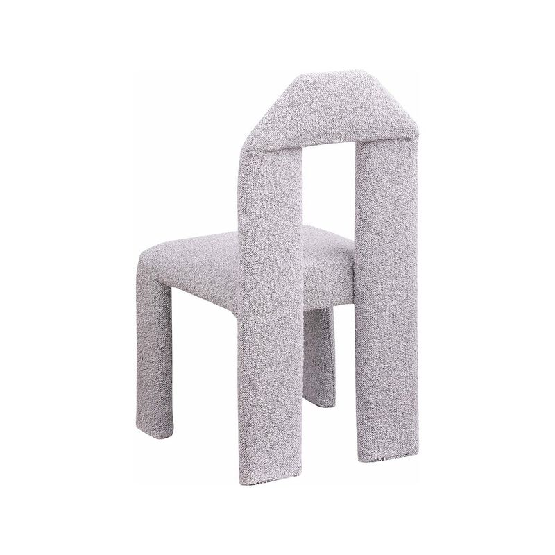 Meridian Furniture Bennett Taupe Boucle Fabric Dining Chair, Set of 2