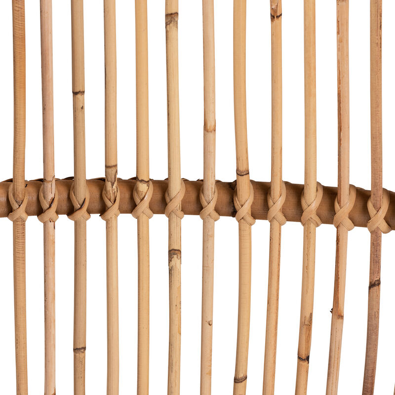 Bali & Pari Lamaria Modern Bohmenian Natural Brown Antique Rattan Footstool