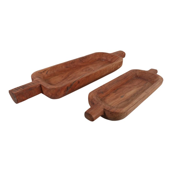 S/2 Reclaimed Wood Bowls