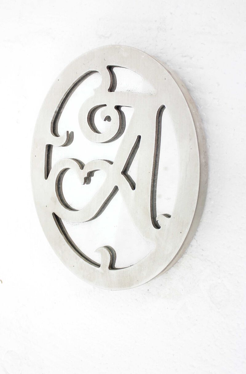 1" X 7.75" X 9.5" White, Cottage Style, Wall Decor - Letter A image number 0