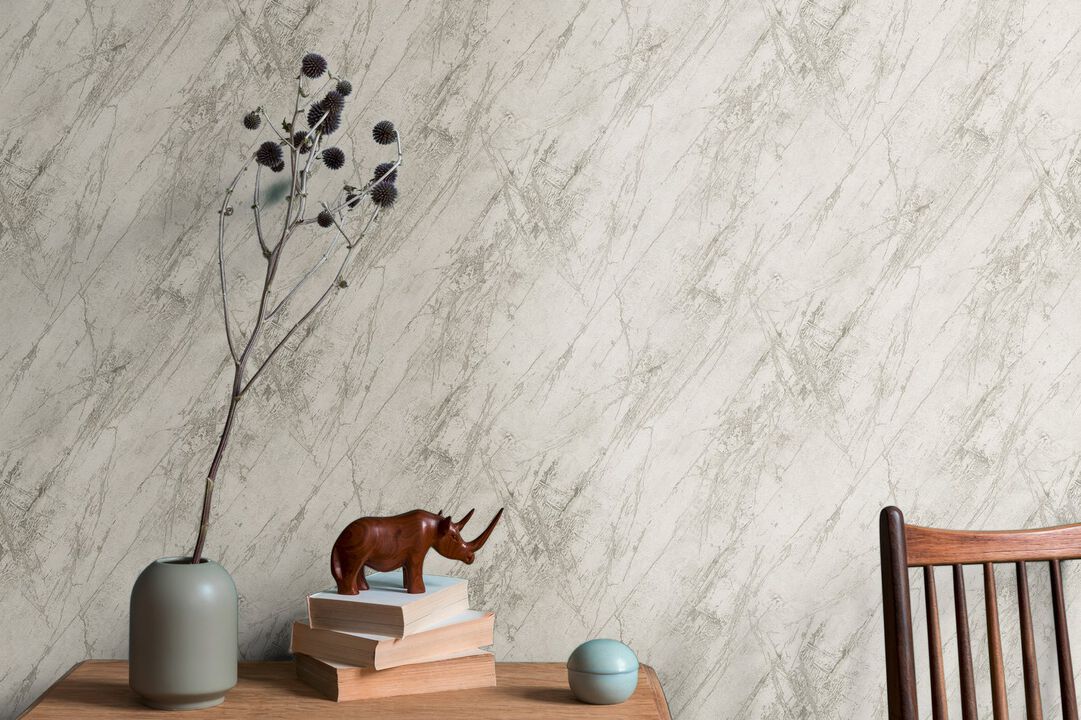 The Bricks And More Luxurious Marble Motif Silver Grey Wallpaper BB51160