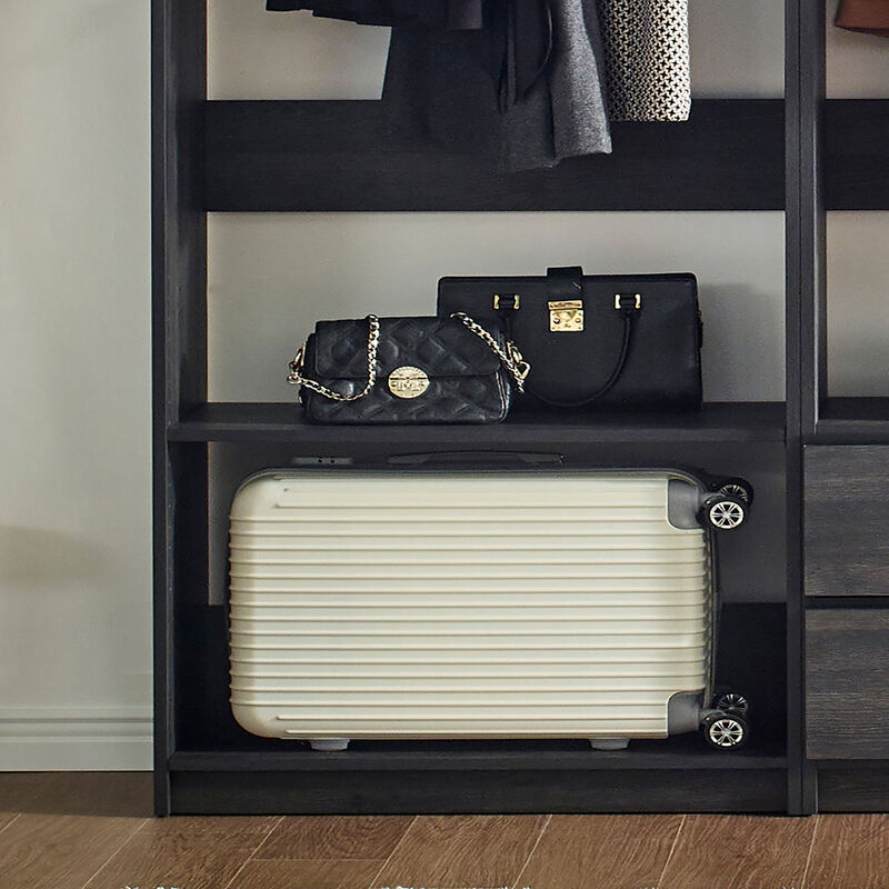 Prosper Gray Freestanding Walk in Wood Closet System