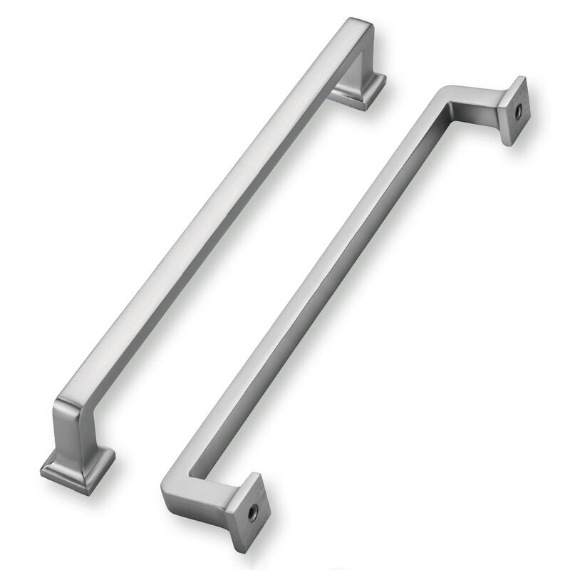 khtumeware 6 Pack Brushed Nickel Cabinet Pulls, 8-3/4 Inch(224mm) Hole Centers Solid Satin Nickel Cabinet Handles Kitchen Hardwa