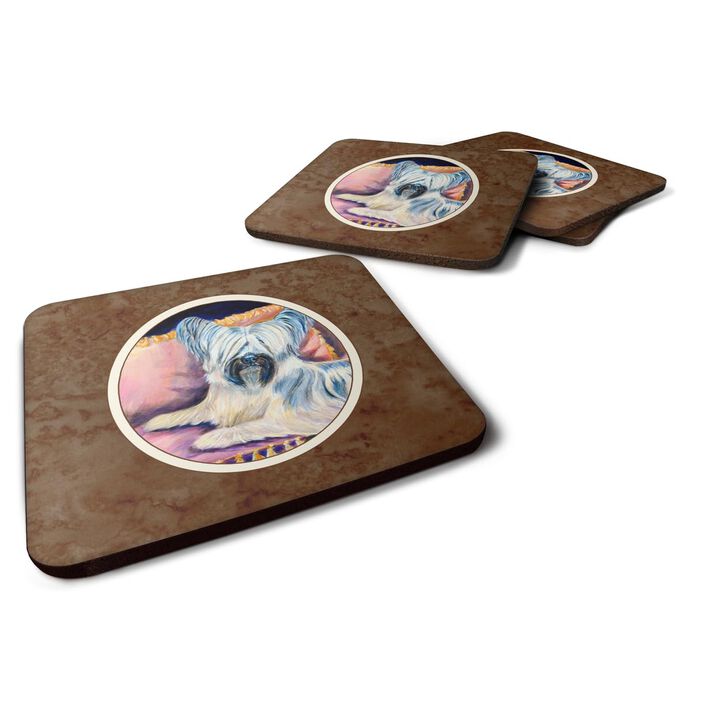 Caroline's Treasures 7154FC Skye Terrier Foam Coasters (Set of 4), 3.5, Multicolor