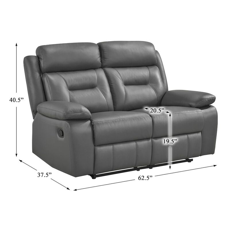 Lexicon Laconia Leather Double Reclining Love Seat