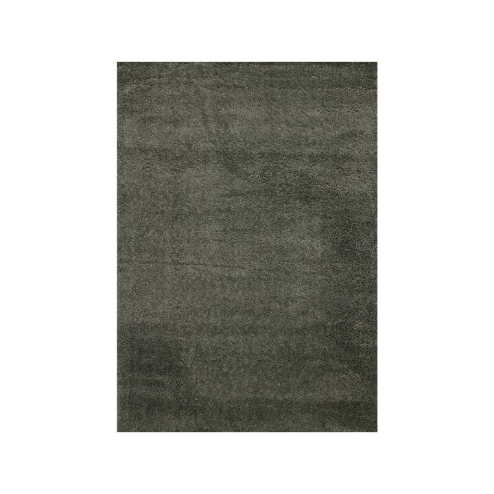 Novelle Home Palmer Soft Sage Green Shag Rug, 7'10 x 10'6