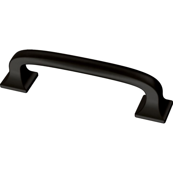Franklin Brass Lombard (10-Pack) Cabinet Handles 3"" Matte Black Cabinet Pulls Handles for Cabinets and Drawers Cabinet Hardware