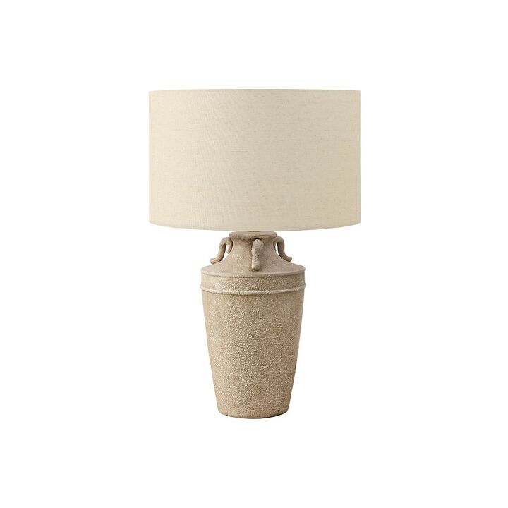 Lighting, 28"H, Table Lamp, Beige Ceramic, Beige Shade, Transitional
