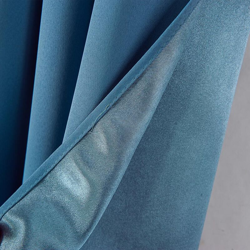 Olivia Gray Anchorage Blackout Single Grommet Curtain Panel  54x63", Blue