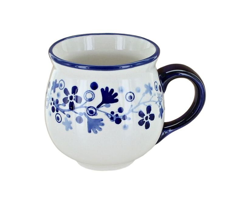 Blue Rose Polish Pottery Halsey Bubble Mug